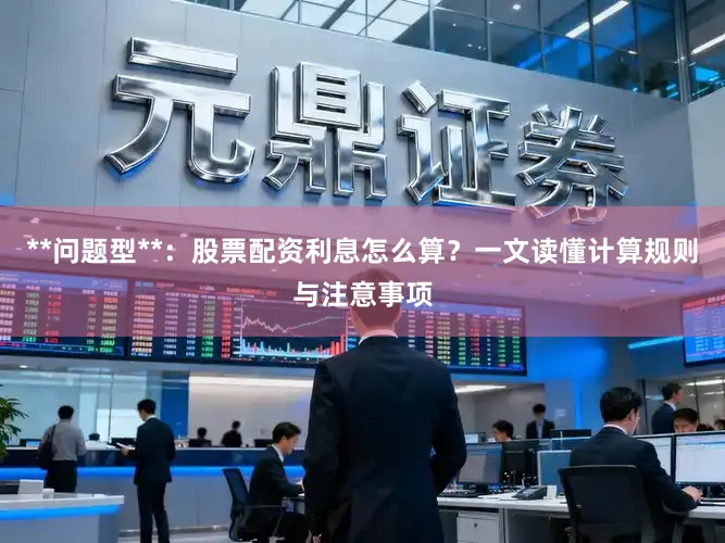 **问题型**：股票配资利息怎么算？一文读懂计算规则与注意事项
