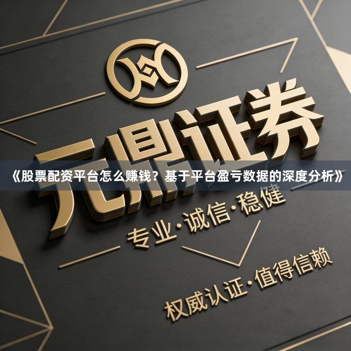 《股票配资平台怎么赚钱？基于平台盈亏数据的深度分析》