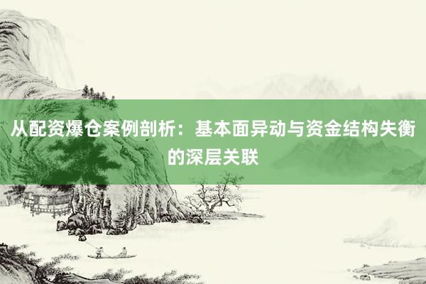 从配资爆仓案例剖析：基本面异动与资金结构失衡的深层关联