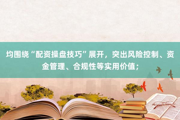 均围绕“配资操盘技巧”展开，突出风险控制、资金管理、合规性等实用价值；