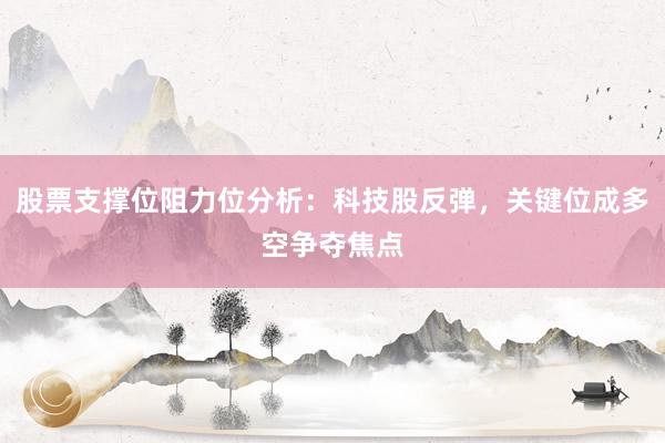 股票支撑位阻力位分析：科技股反弹，关键位成多空争夺焦点
