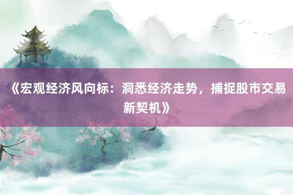 《宏观经济风向标：洞悉经济走势，捕捉股市交易新契机》