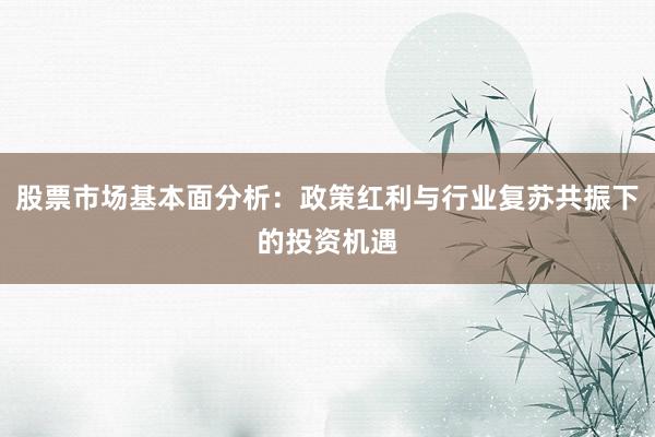 股票市场基本面分析：政策红利与行业复苏共振下的投资机遇